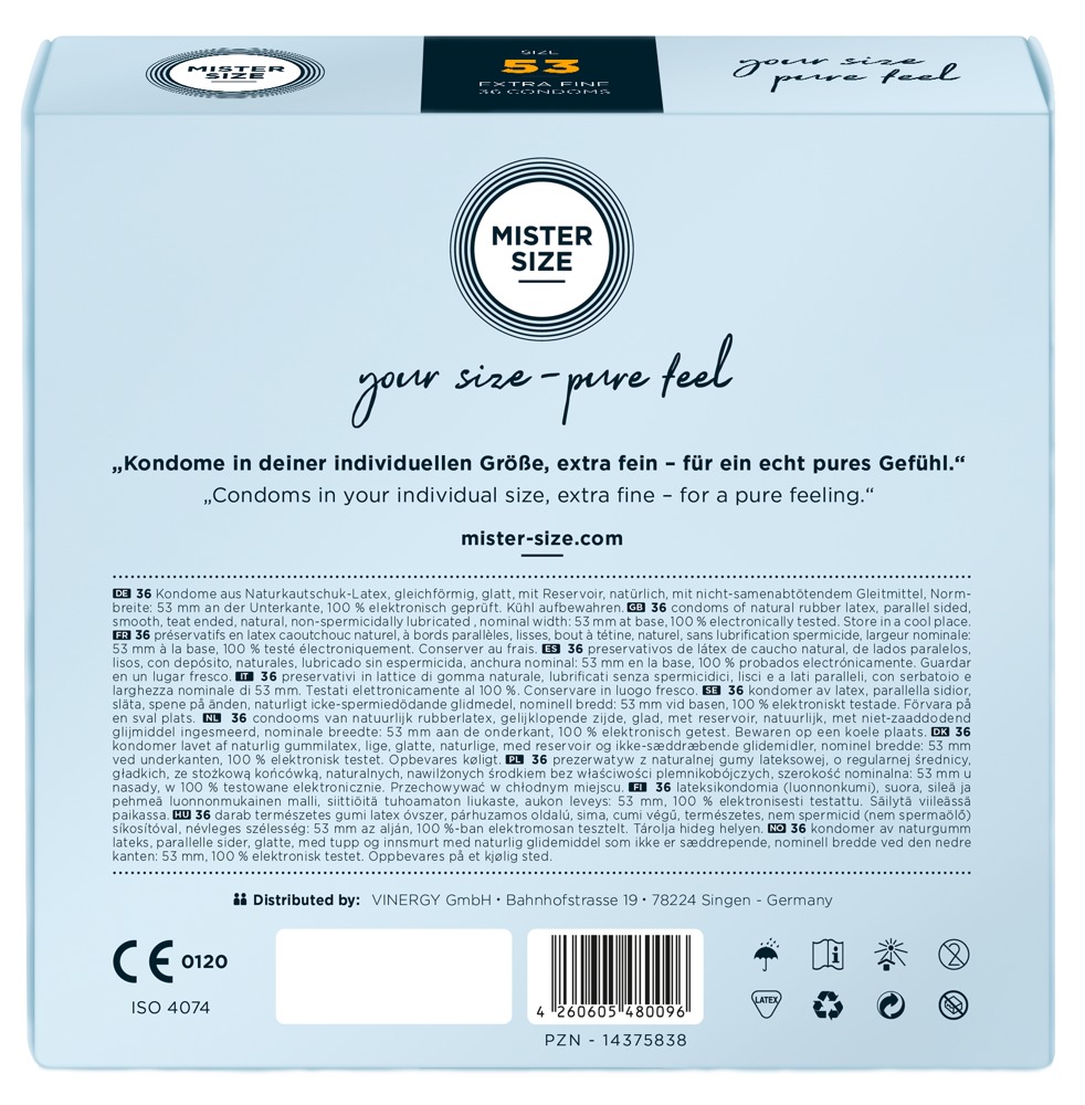 Mister Size 53mm pack of 36 - Afbeelding 4