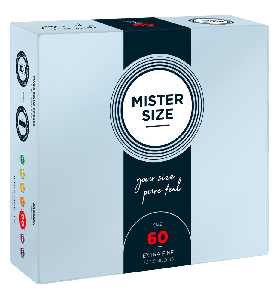 Mister Size 60mm pack of 36