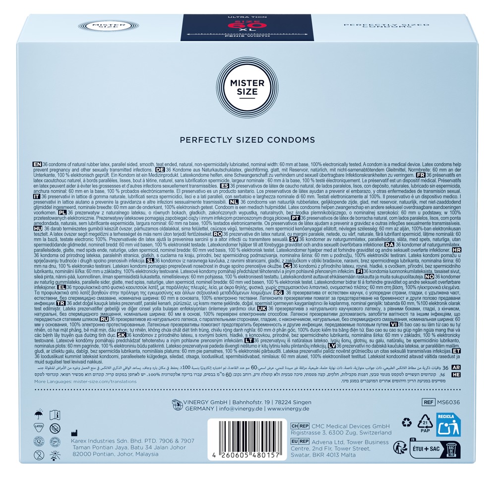 Mister Size 60mm pack of 36 - Afbeelding 5