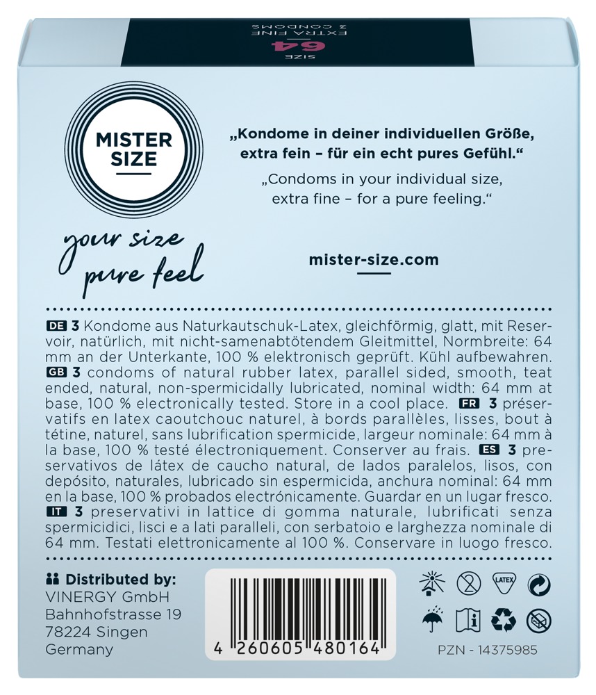 Mister Size 64mm pack of 3 - Afbeelding 4