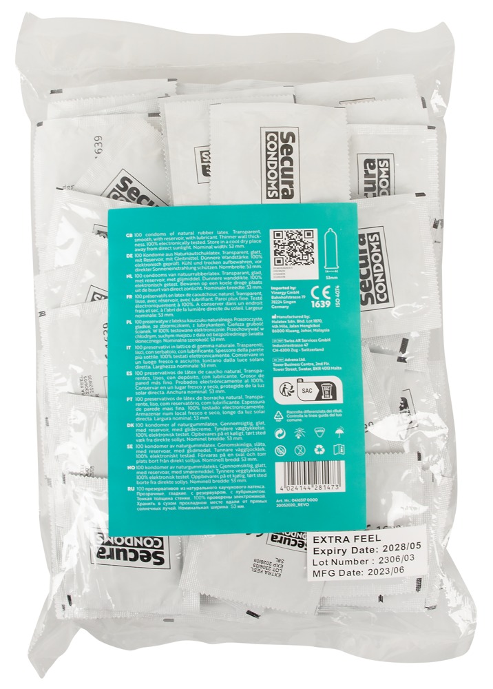 Secura Extra Feel 100pcs Bag - Afbeelding 3