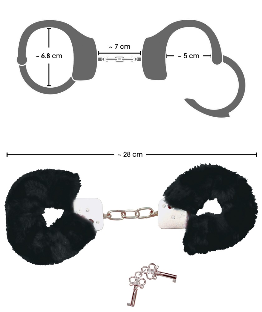 Handcuffs black - Afbeelding 5