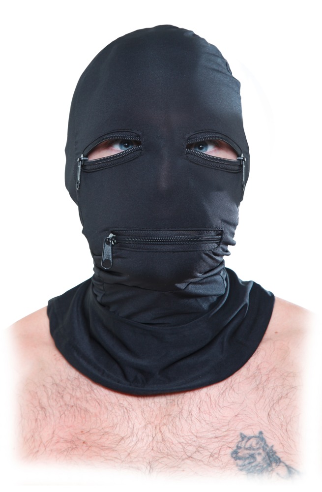 FFS Zipper Face Hood Black - Afbeelding 4