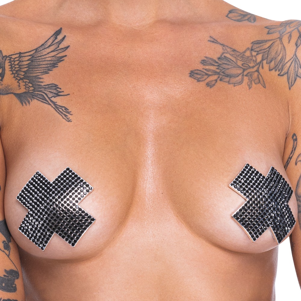 Nipple Jewellery cross black - Afbeelding 4