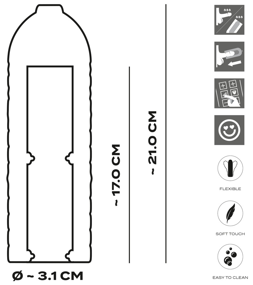 Suck-O-Mat 3 Perf. Sleeve XL - Afbeelding 9