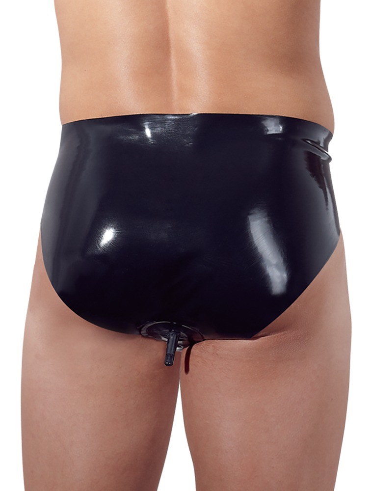 Men's Latex Briefs with Plug S - Afbeelding 6