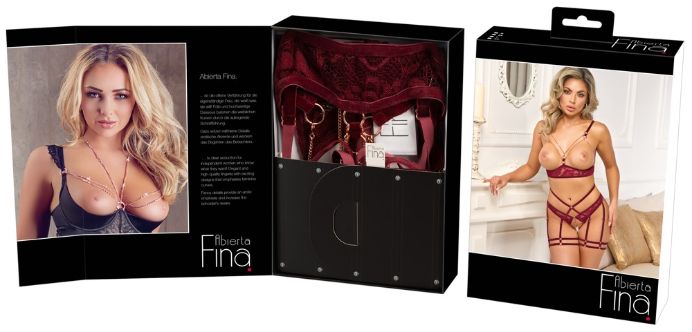 Suspender Set red S - Afbeelding 13