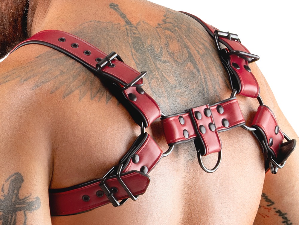 Men's Chest Harness red S-XL - Afbeelding 9