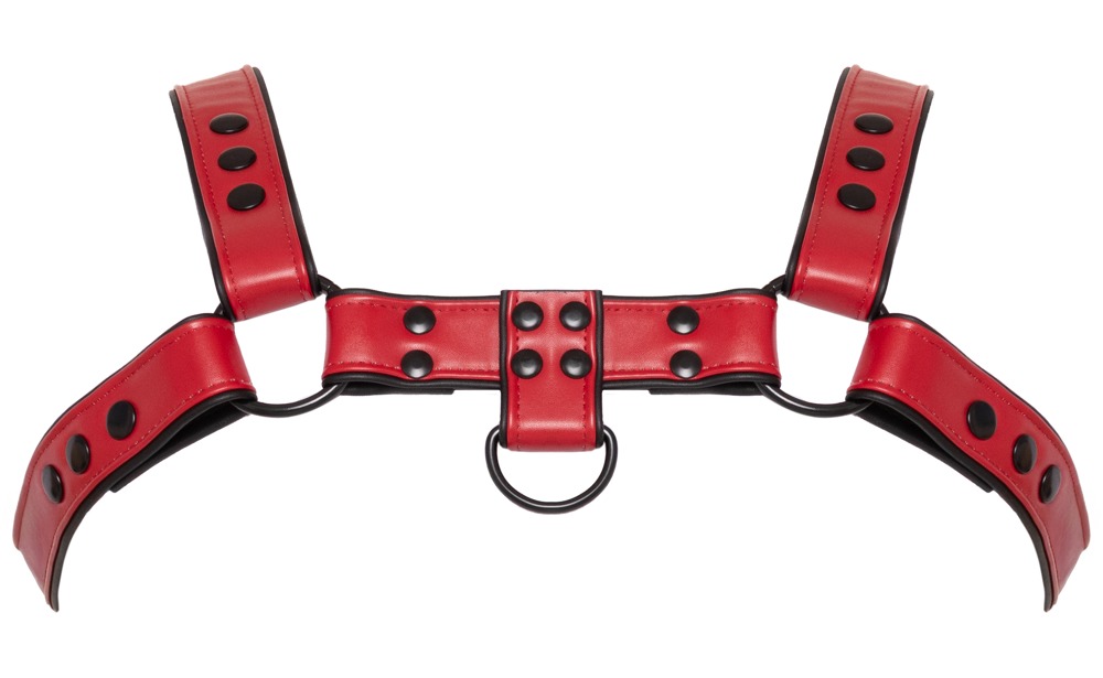 Men's Chest Harness red S-XL - Afbeelding 10