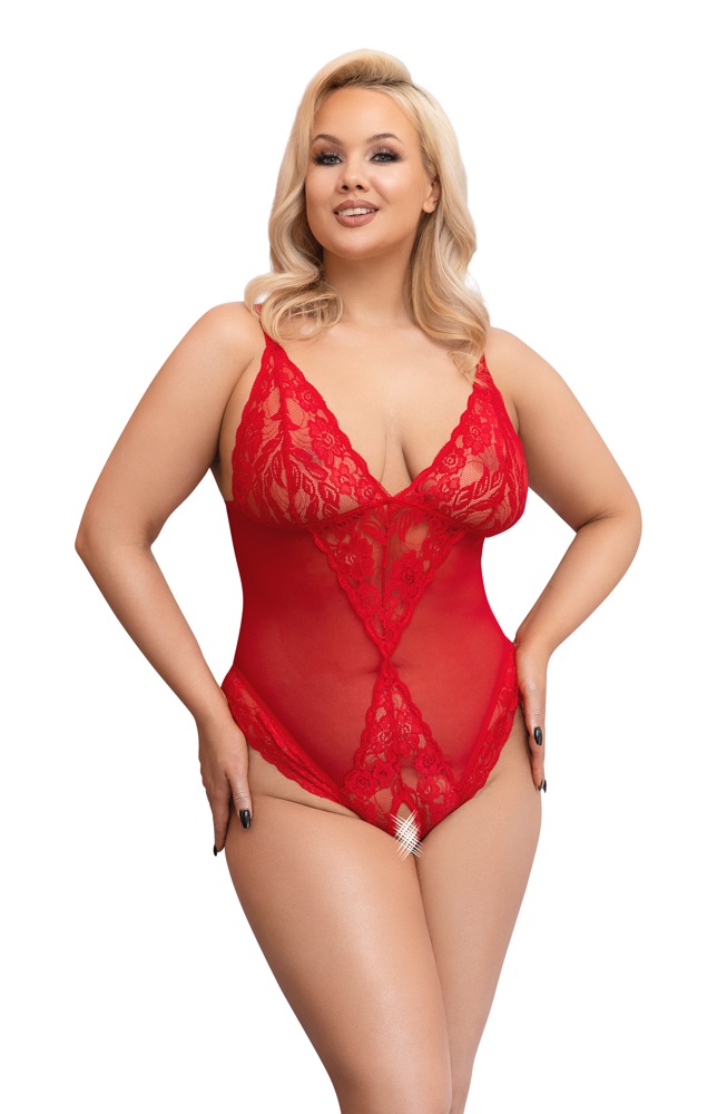 Crotchless Body red XL - Afbeelding 3