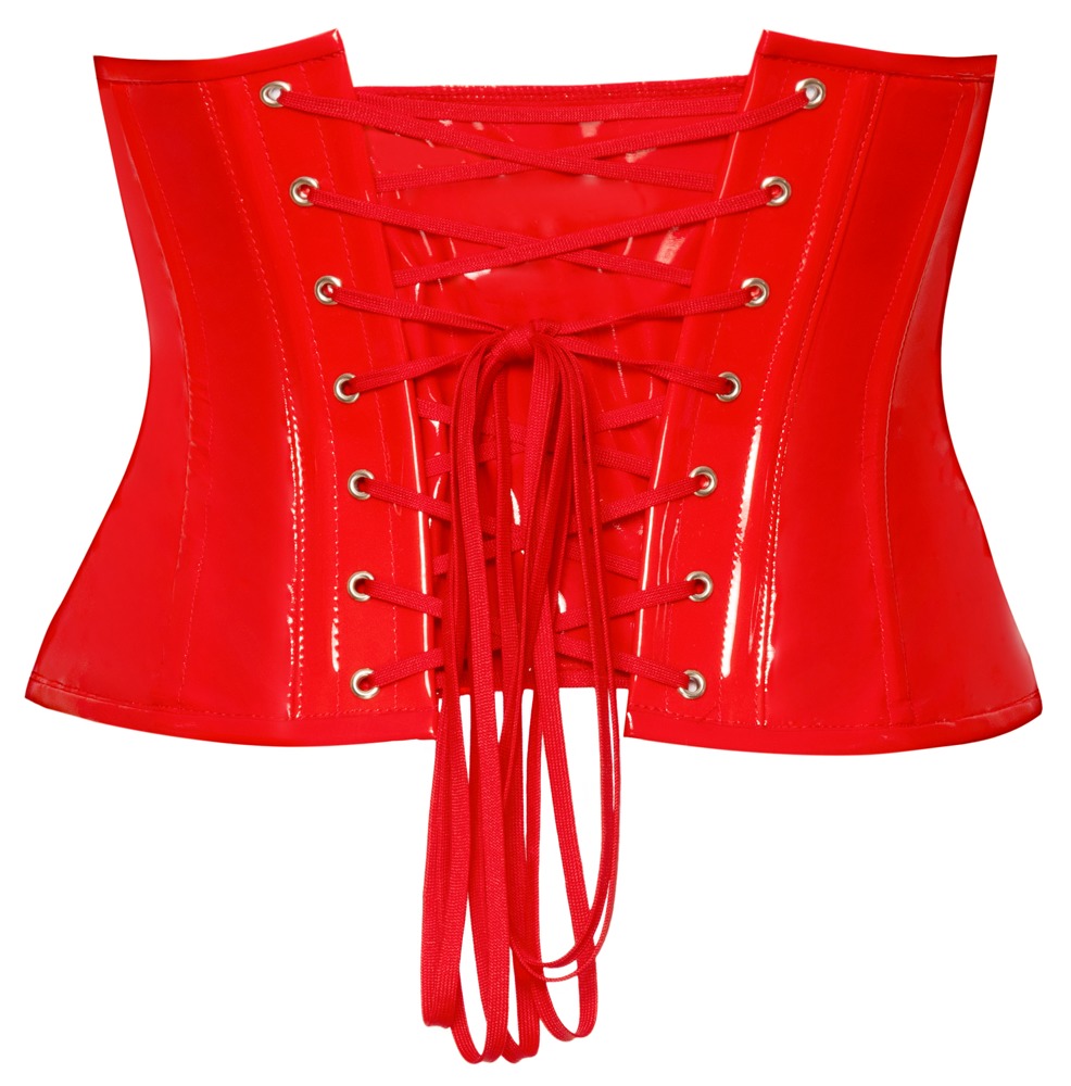 Vinyl Waist Cincher red S - Afbeelding 8
