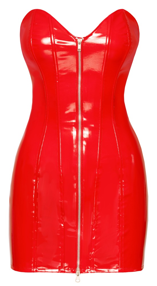 Vinyl Dress red M - Afbeelding 8