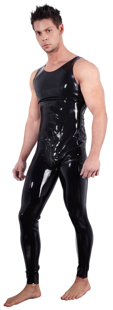 Men's Latex Jumpsuit S - Afbeelding 3