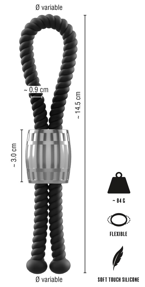 Rebel Heavy Rope Cock Strap - Afbeelding 10