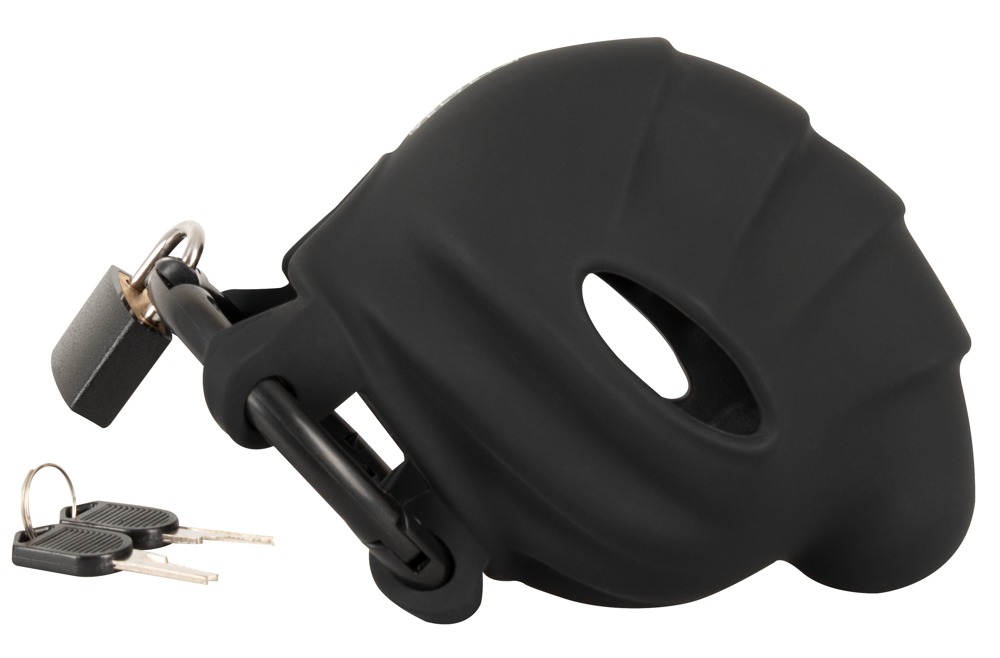 Black velvets Cock & Ball cage - Afbeelding 5
