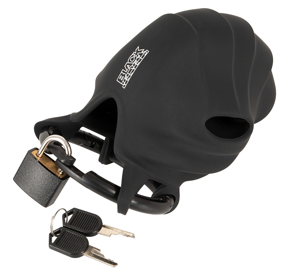 Black velvets Cock & Ball cage - Afbeelding 6
