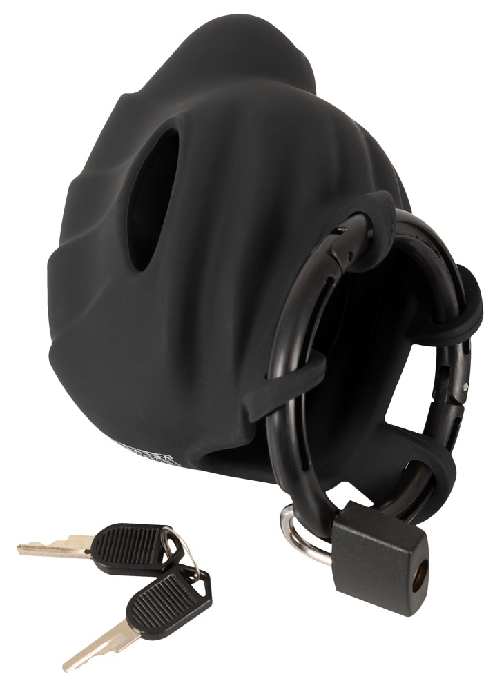 Black velvets Cock & Ball cage - Afbeelding 7