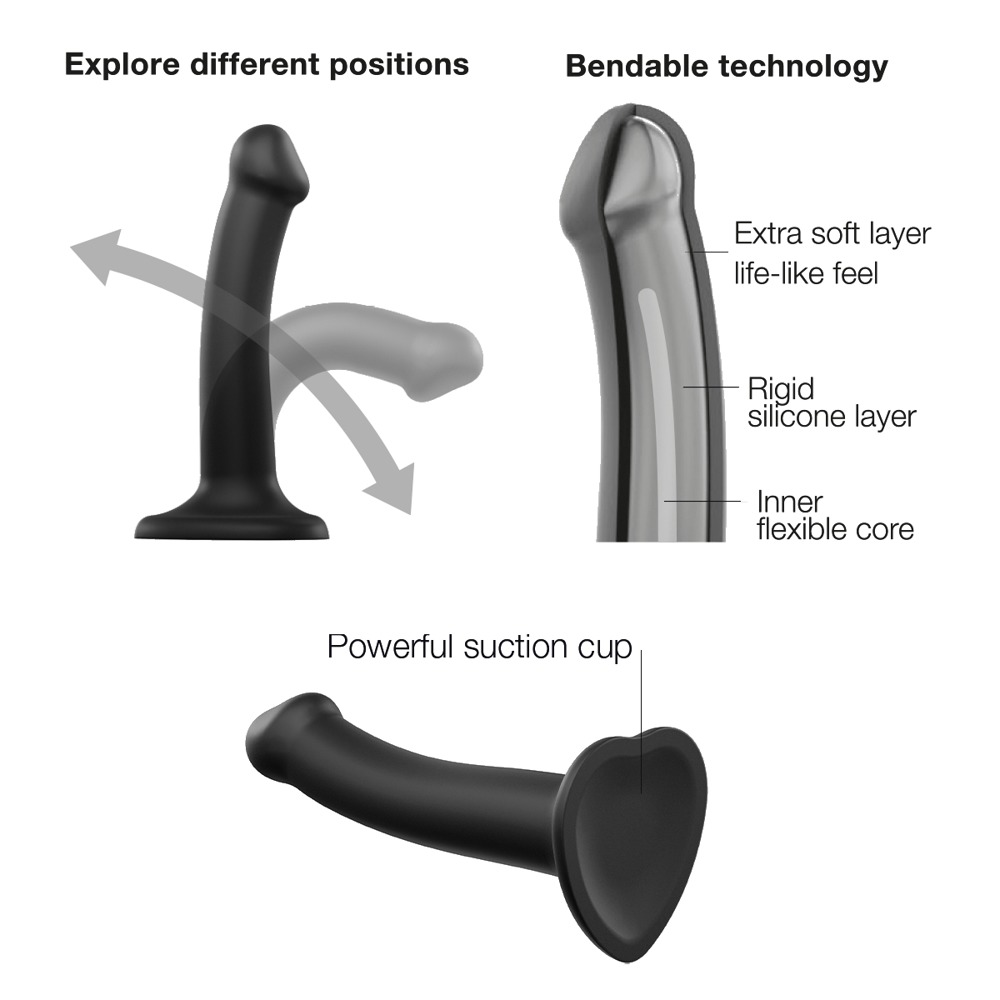 Semi-Real.Dildo M Black - Afbeelding 9
