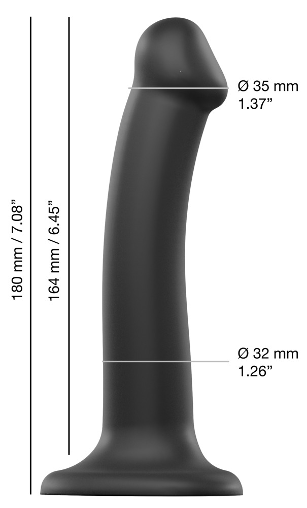 Semi-Real.Dildo M Black - Afbeelding 10
