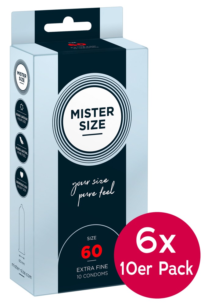 Mister Size 60mm 6xpack of10